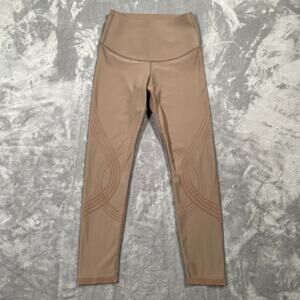 Fanka Leggings XS Tan Body Sculpt 7/8 Compression Smoothing Running Workout